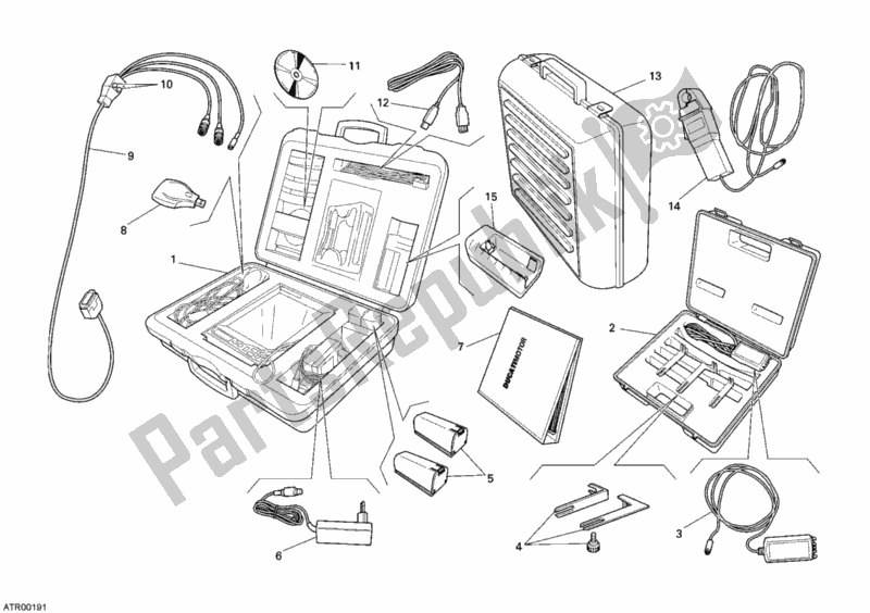 Tutte le parti per il Controllare I Dds Dello Strumento del Ducati Superbike 848 USA 2009